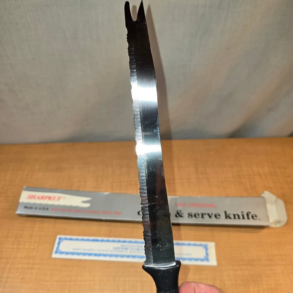 Quikut Sharpkut Surgical Stainless Steel Carve & Serve Knife Lifetime 8